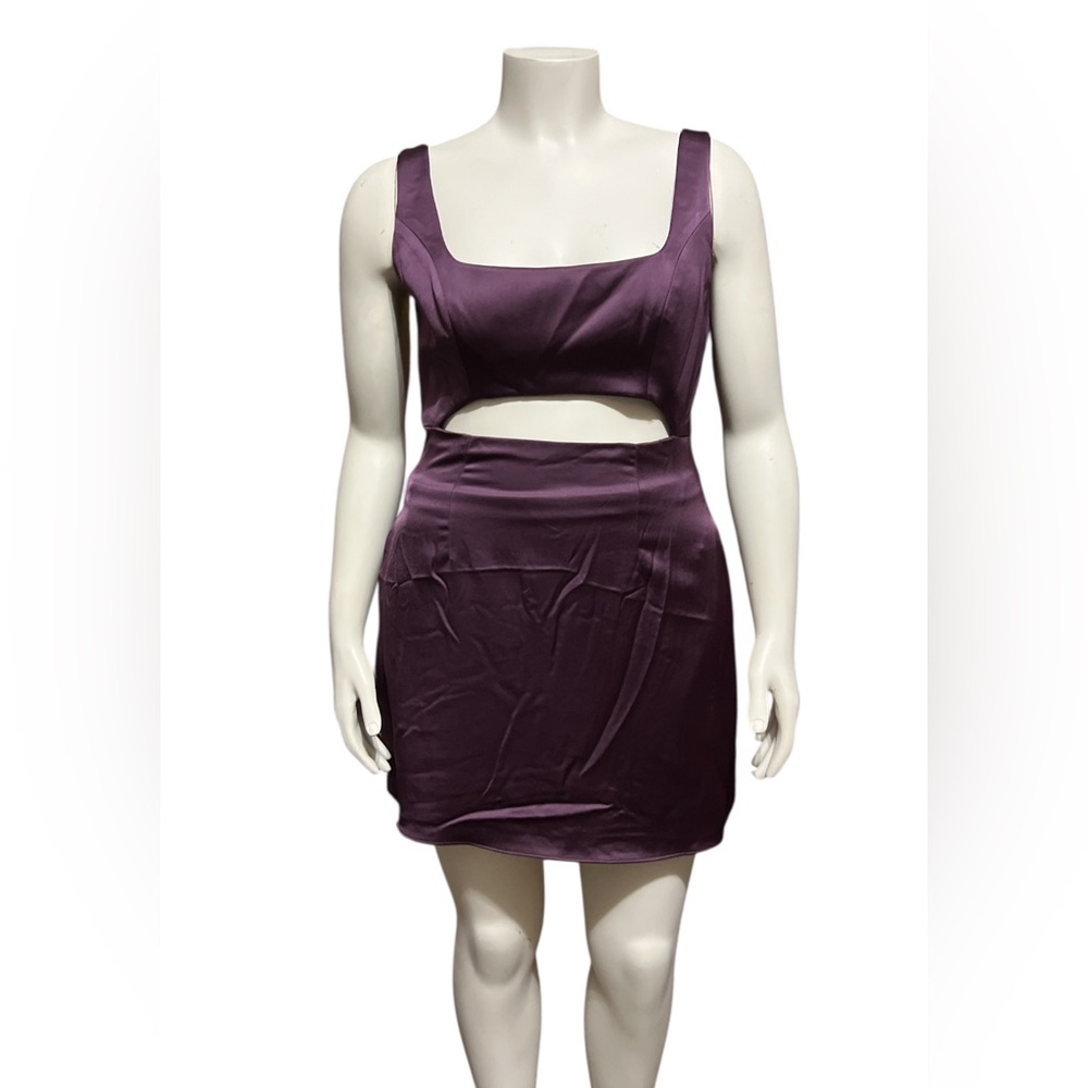 NWT Dress The Population Size L  Sleeveless Mini Dress Cut-Out Fitted